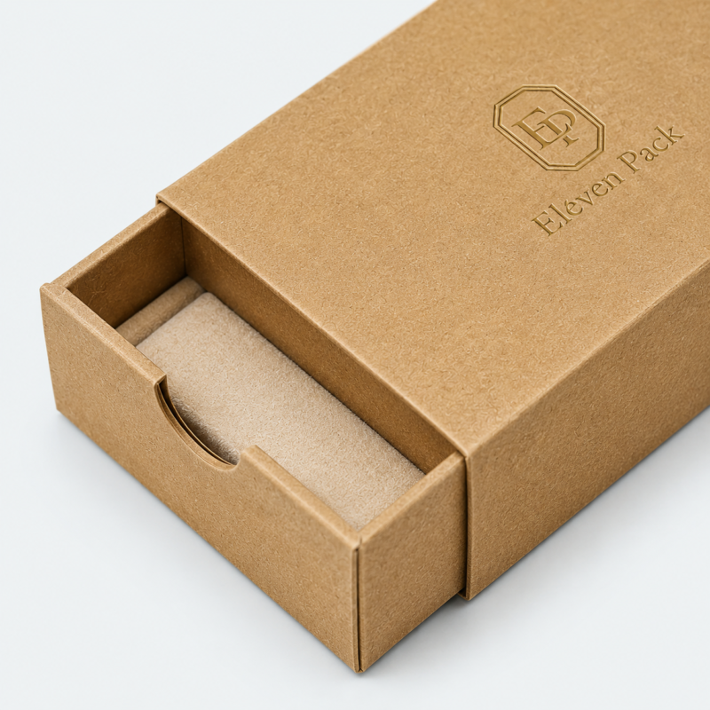Custom Kraft Paper Jewelry Boxes Wholesale Packaging 2 Eco-friendly Kraft Paper Jewelry Boxes Wholesale