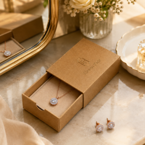 Custom Kraft Paper Jewelry Boxes Wholesale Packaging 4 Eco-friendly Kraft Paper Jewelry Boxes Wholesale