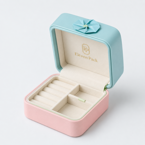 Custom Macaron Color Jewelry Boxes Wholesale Packaging