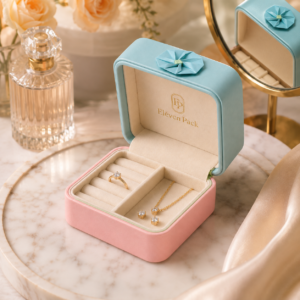 Custom Macaron Color Jewelry Boxes Wholesale Packaging