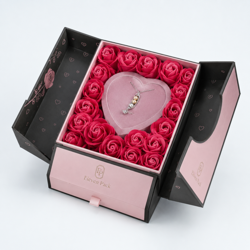 Wedding Pink Custom Magnetic Luxury Gift Box Wholesale