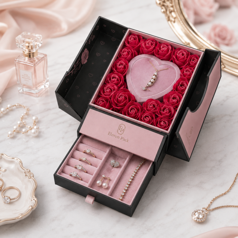 Wedding Pink Custom Magnetic Luxury Gift Box Wholesale