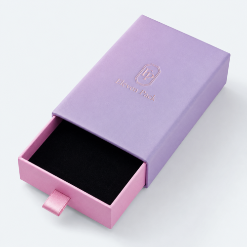 Art Paper Drawer Gradient Jewelry Box - open product view - JB-BM-01-P19 Art Paper Drawer Gradient Jewelry Box - open product view - JB-BM-01-P19