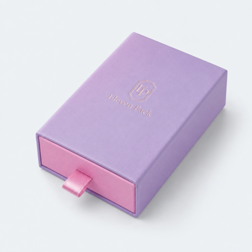 Art Paper Drawer Gradient Jewelry Box - closed product view - JB-BM-01-P19