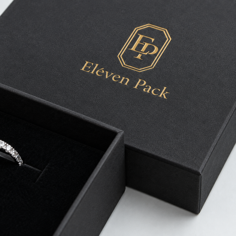 Custom Black Premium Cardboard Jewelry Box - material or structure detail - JB-BM-01-P38 Custom Black Premium Cardboard Jewelry Box - material or structure detail - JB-BM-01-P38