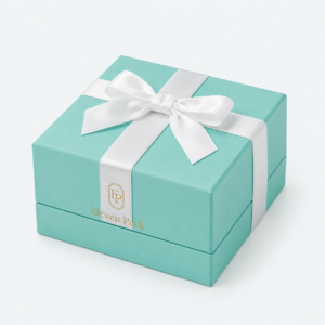 Tiffany Blue Lid and Base Luxury Cardboard Jewelry Box - closed product view - JB-BM-01-P47