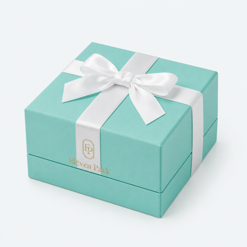 Tiffany Blue Lid and Base Luxury Cardboard Jewelry Box - closed product view - JB-BM-01-P47