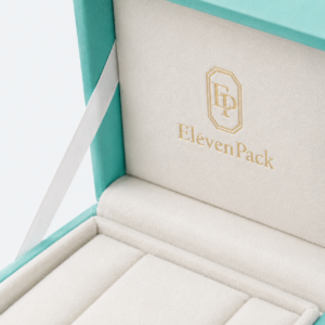 Tiffany Blue Lid and Base Luxury Cardboard Jewelry Box - material or structure detail - JB-BM-01-P47