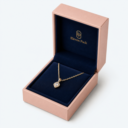 Flip-Top Luxury Cardboard Jewelry Box for Necklaces, Rings and Earrings - open product view - JB-BM-01-P29 Flip-Top Luxury Cardboard Jewelry Box for Necklaces, Rings and Earrings - open product view - JB-BM-01-P29