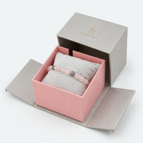 Flip-Top Multi-Functional Premium Cardboard Jewelry Box - open product view - JB-BM-01-P52