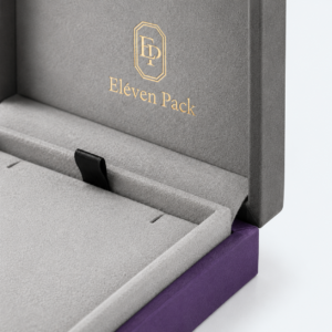Gray Textured Paper Lid and Base Luxury Jewelry Box - material or structure detail - JB-BM-01-P55 Gray Textured Paper Lid and Base Luxury Jewelry Box - material or structure detail - JB-BM-01-P55