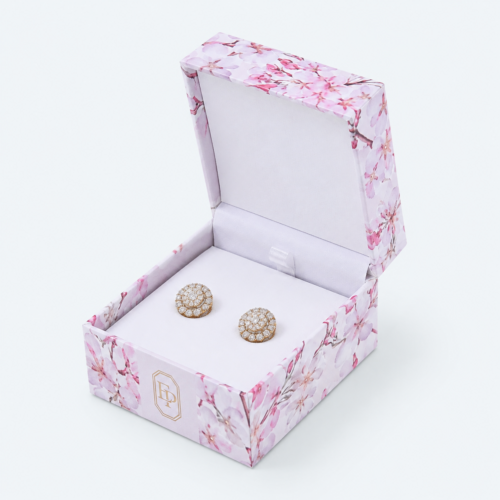 Paper Lid and Base Earring Box - open product view - JB-BM-01-P33 Paper Lid and Base Earring Box - open product view - JB-BM-01-P33