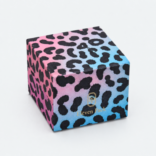 Paper Luxury Leopard Print Earring Box - closed product view - JB-BM-01-P41