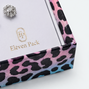 Paper Luxury Leopard Print Earring Box - material or structure detail - JB-BM-01-P41
