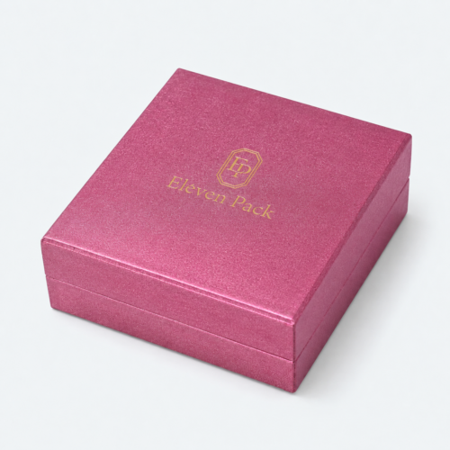 Pink-Purple Textured Art Paper Bangle Box - closed product view - JB-BM-01-P46