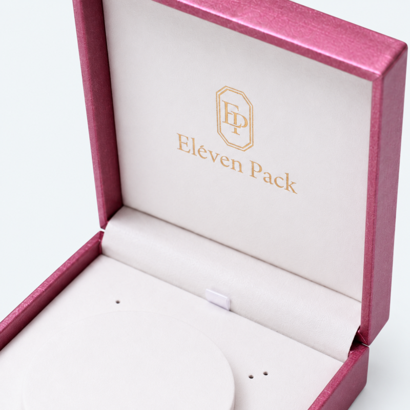 Pink-Purple Textured Art Paper Bangle Box - material or structure detail - JB-BM-01-P46
