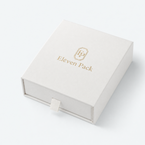 White Drawer Cardboard Jewelry Box for Necklaces and Earrings - closed product view - JB-BM-01-P12 White Drawer Cardboard Jewelry Box for Necklaces and Earrings - closed product view - JB-BM-01-P12