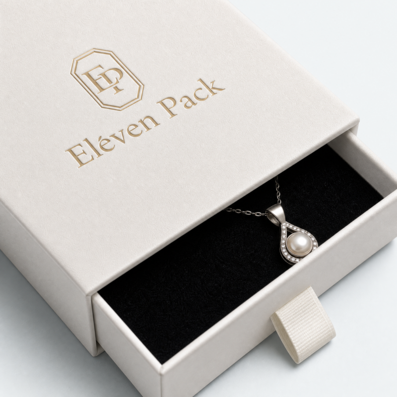 White Drawer Cardboard Jewelry Box for Necklaces and Earrings - material or structure detail - JB-BM-01-P12 White Drawer Cardboard Jewelry Box for Necklaces and Earrings - material or structure detail - JB-BM-01-P12