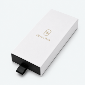 Custom White Drawer Cardboard Jewelry Box - closed product view - JB-BM-01-P54