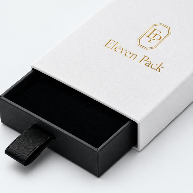 Custom White Drawer Cardboard Jewelry Box - material or structure detail - JB-BM-01-P54