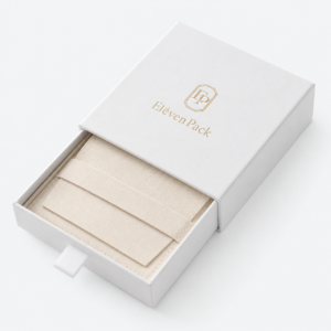 White Drawer Minimalist Cardboard Jewelry Box - open product view - JB-BM-01-P57