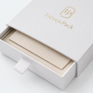 White Drawer Minimalist Cardboard Jewelry Box - material or structure detail - JB-BM-01-P57