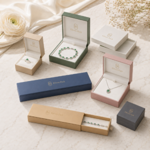 Yellow Lid and Base Foam Insert Cardboard Jewelry Box - customization or packaging set view - JB-BM-01-P17 Yellow Lid and Base Foam Insert Cardboard Jewelry Box - customization or packaging set view - JB-BM-01-P17