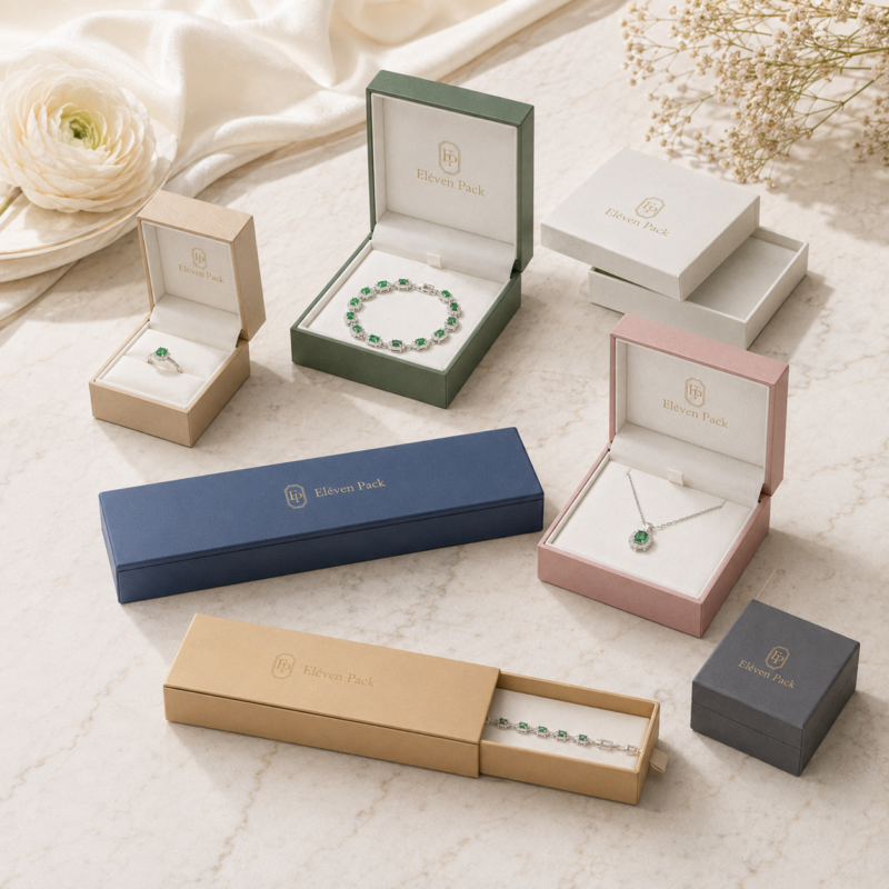 Yellow Lid and Base Foam Insert Cardboard Jewelry Box - customization or packaging set view - JB-BM-01-P17 Yellow Lid and Base Foam Insert Cardboard Jewelry Box - customization or packaging set view - JB-BM-01-P17