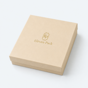 Yellow Simple Foam Insert Cardboard Jewelry Box - closed product view - JB-BM-01-P48