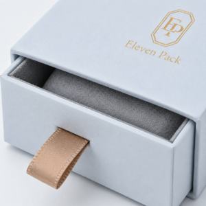 Sky Blue Drawer Luxury Cardboard Jewelry Box - material or structure detail - JB-BM-01-P63