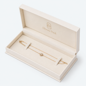 White Lid and Base Ribbon Bow Luxury Cardboard Jewelry Box - open product view - JB-BM-01-P72 White Lid and Base Ribbon Bow Luxury Cardboard Jewelry Box - open product view - JB-BM-01-P72