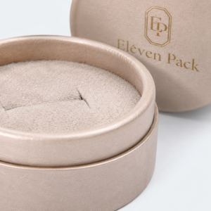 Champagne Pearlescent Paper Lid and Base Round Lid Luxury Jewelry Box - material or structure detail - JB-BM-01-P74 Champagne Pearlescent Paper Lid and Base Round Lid Luxury Jewelry Box - material or structure detail - JB-BM-01-P74