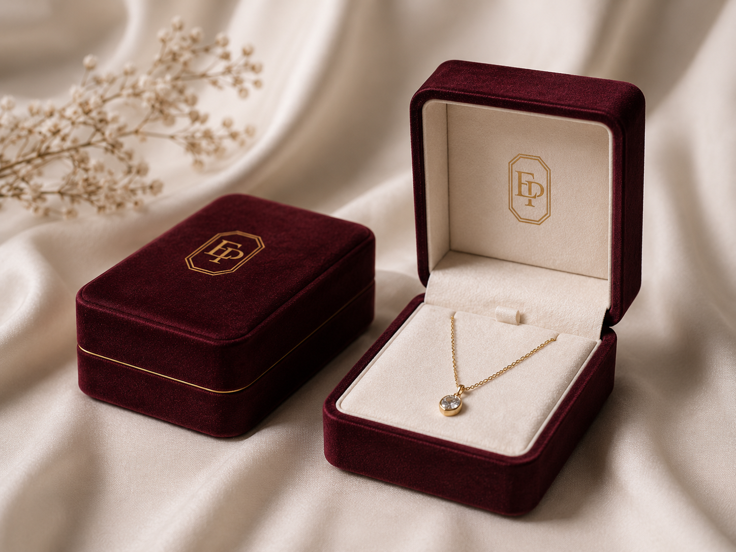 Custom necklace boxes