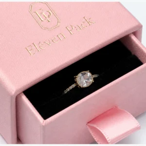 Custom Pink Cardboard Drawer Jewelry Organizer Box material and insert detail