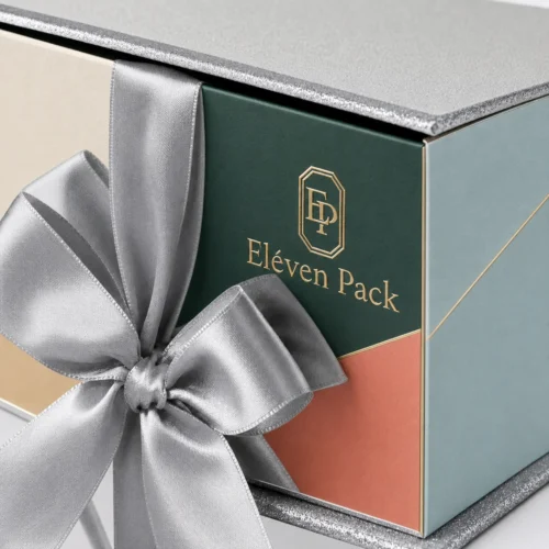 custom multicolor art paper lid base ribbon bow gift box gift box 2 - GB-BM-02-P40 product image 2