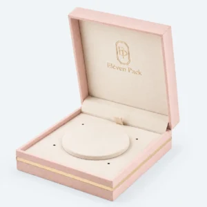 custom four color velvet fabric hinged jewelry box jewelry box 1 - JB-BM-02-P4 product image 1