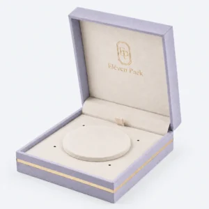 custom four color velvet fabric hinged jewelry box jewelry box 3 - JB-BM-02-P4 product image 3