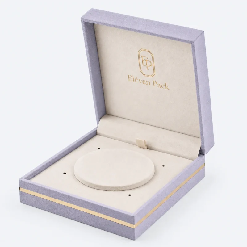 custom four color velvet fabric hinged jewelry box jewelry box 3 - JB-BM-02-P4 product image 3