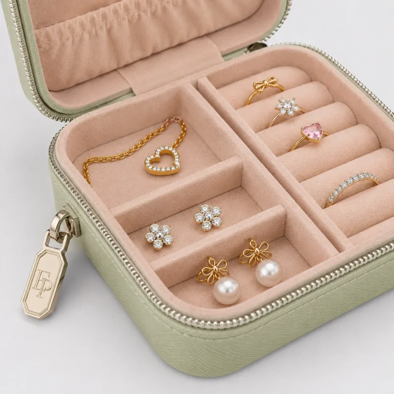 custom multicolor zipper cartoon travel jewelry organizer jewelry box 7 - JB-BM-02-P9 product image 7
