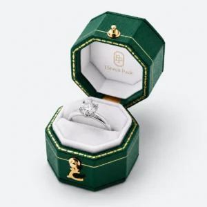 custom multicolor pu leather mini flip top ring box jewelry box 2 - JB-BM-05-P22 product image 2