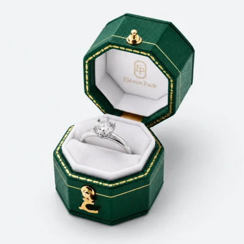 custom multicolor pu leather mini flip top ring box jewelry box 2 - JB-BM-05-P22 product image 2