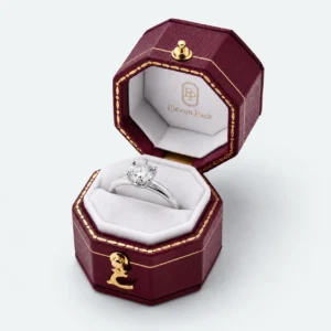 custom multicolor pu leather mini flip top ring box jewelry box 3 - JB-BM-05-P22 product image 3
