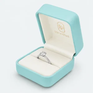 custom multicolor pu leather flip top ring box jewelry box 1 - JB-BM-05-P49 product image 1