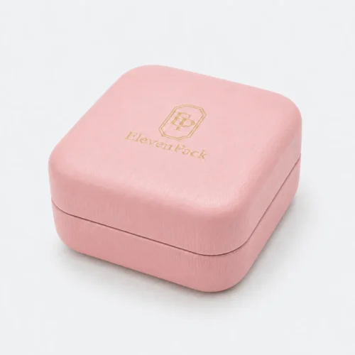custom multicolor pu leather flip top ring box jewelry box 2 - JB-BM-05-P49 product image 2