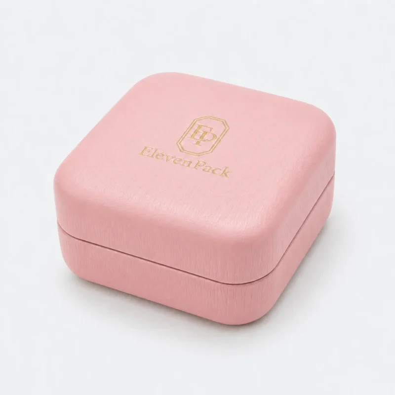 custom multicolor pu leather flip top ring box jewelry box 2 - JB-BM-05-P49 product image 2