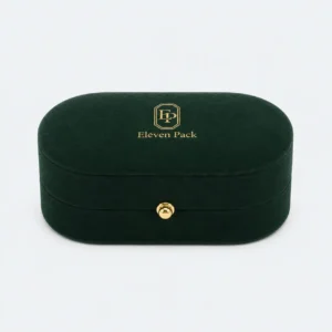 custom multicolor velvet custom double ring box jewelry box 1 - JB-BM-08-P43 product image 1