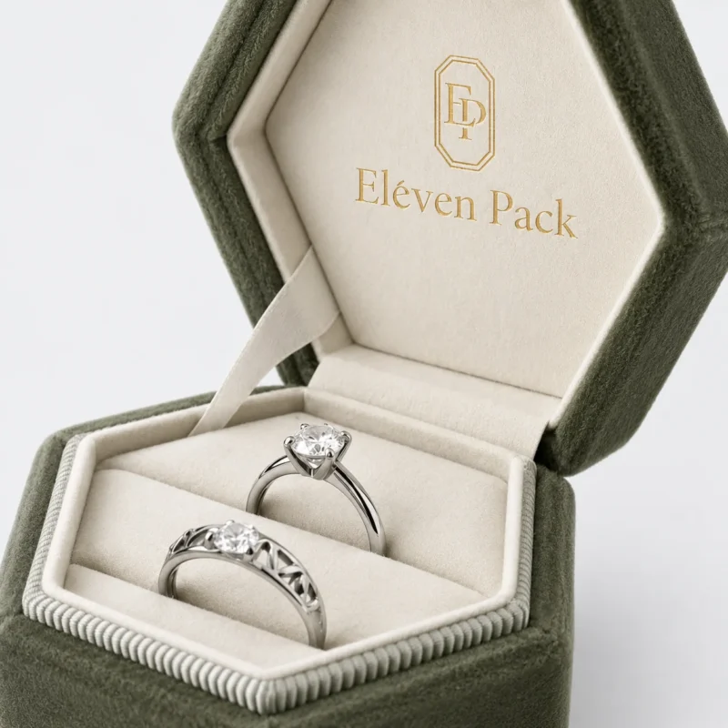 custom multicolor velvet ring box jewelry box 4 - JB-BM-08-P50 product image 4