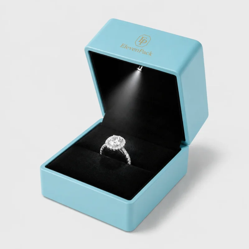 custom five color with led light luxury ring box jewelry box 1 - JB-BM-10-P5 product image 1
