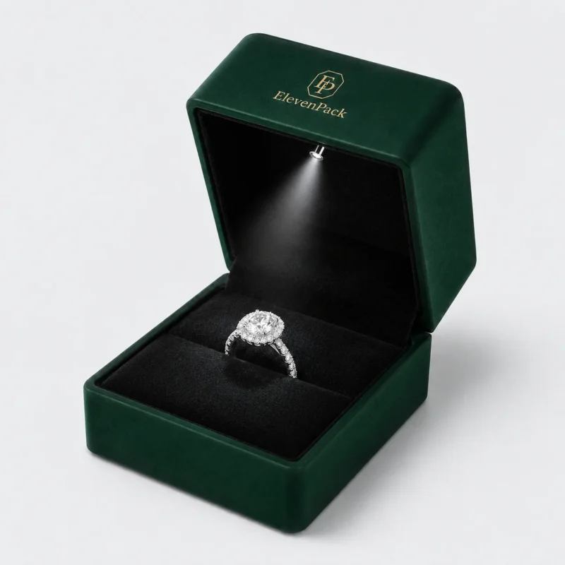 custom five color with led light luxury ring box jewelry box 2 - JB-BM-10-P5 product image 2