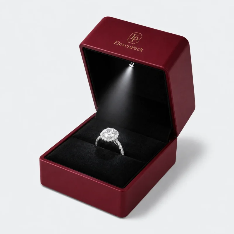 custom five color with led light luxury ring box jewelry box 3 - JB-BM-10-P5 product image 3